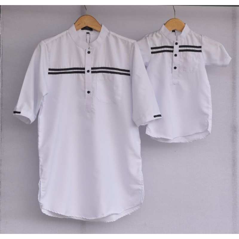 Baju Koko Kurta Couple Warna Putih