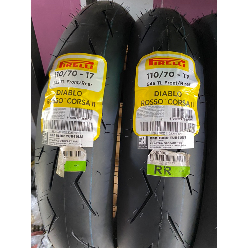PERBIJI… ban luar PIRELLI DRC DIABLO ROSSO CORSA 2 II SOFT COUMPOND UKURAN 90/80-17 100/80-17 110/70