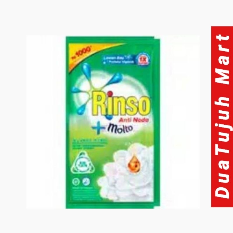 Rinso Cair + Molto 40ml Wangi  Classic Fresh 5 Sachet