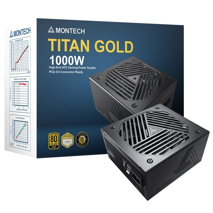 Montech Titan Gold 1000W 80 Plus Fully Modular Power Supply 1000 Watt