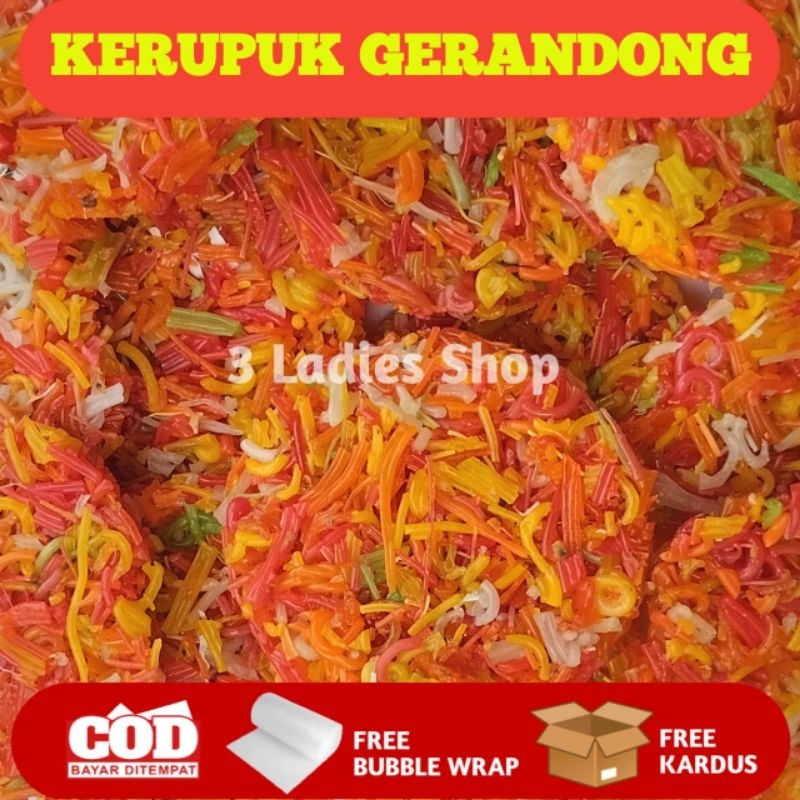 

Kerupuk Grandong Warna Warni Kemasan 250 Gram