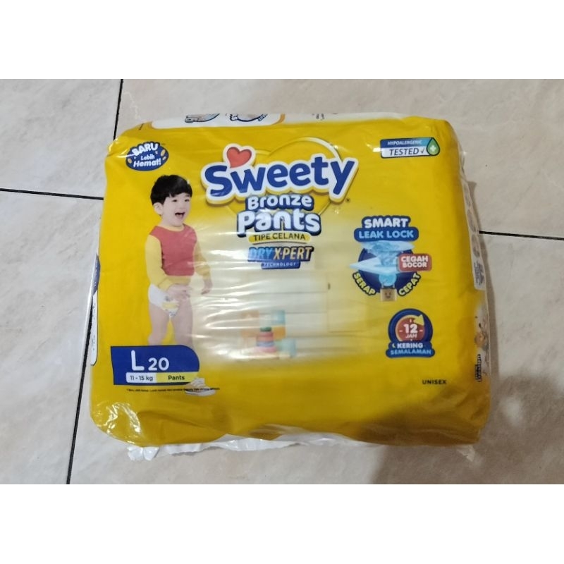 SWEETY PANTS PAMPERS SIZE L ISI 20