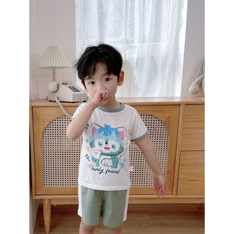 Baju Rumah Anak Karakter Disney Setelan Baju Celana Santai Anak