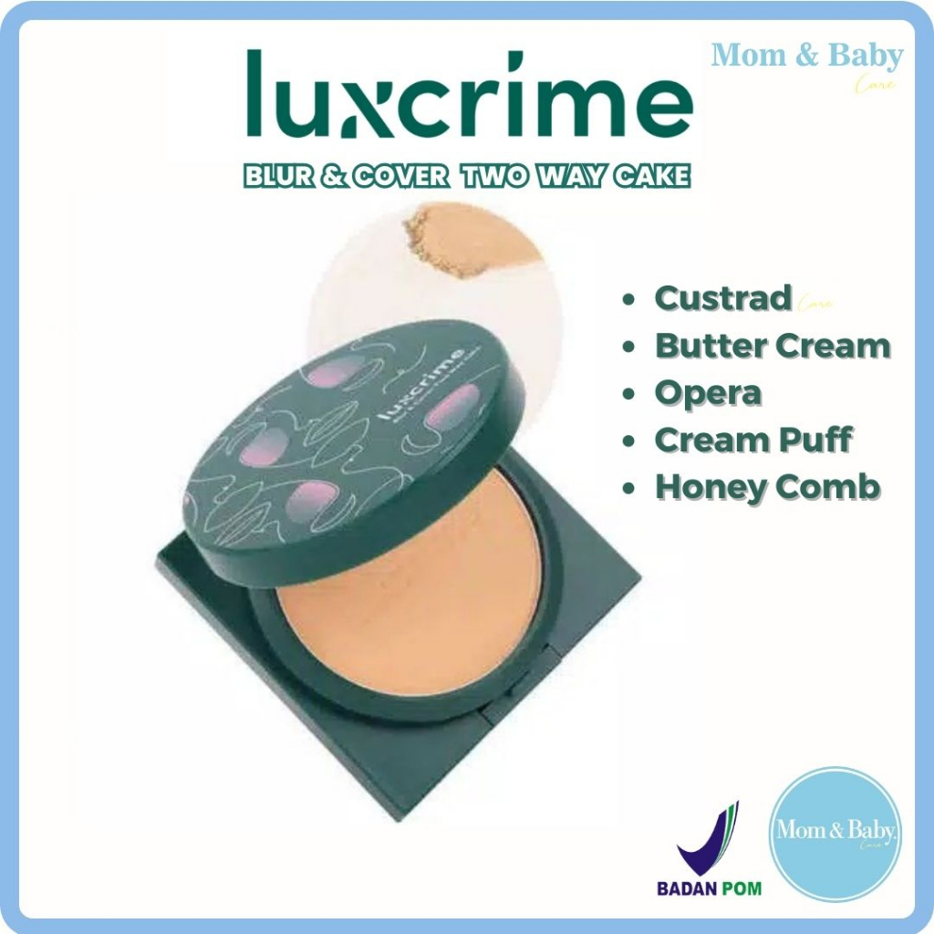 LUXCRIME Blur &amp; Cover Two Way Cake In Buttercream, Custard, Opera 8.5g