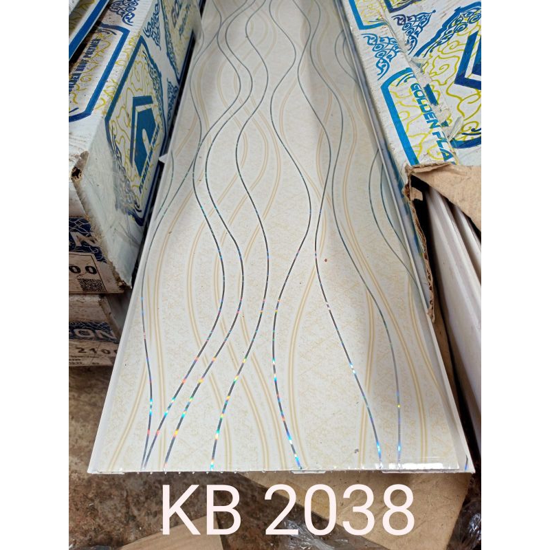 Plafon PVC Merk Golden KB 2038 Atap Rumah Modern Tahan Lama Awet Anti Air Minimalis