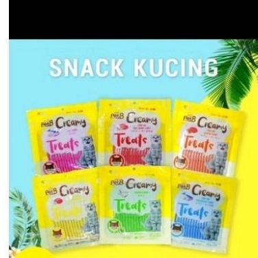 Snack kucing creamy treats pet 8 harga 1 pc