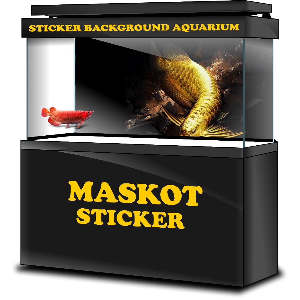 STICKER AQUARIUM, STIKER AKUARIUM, AQUASCAPE,  STIKER KACA AQUARIUM, STIKER BACKGROUND AQUARIUM, STI