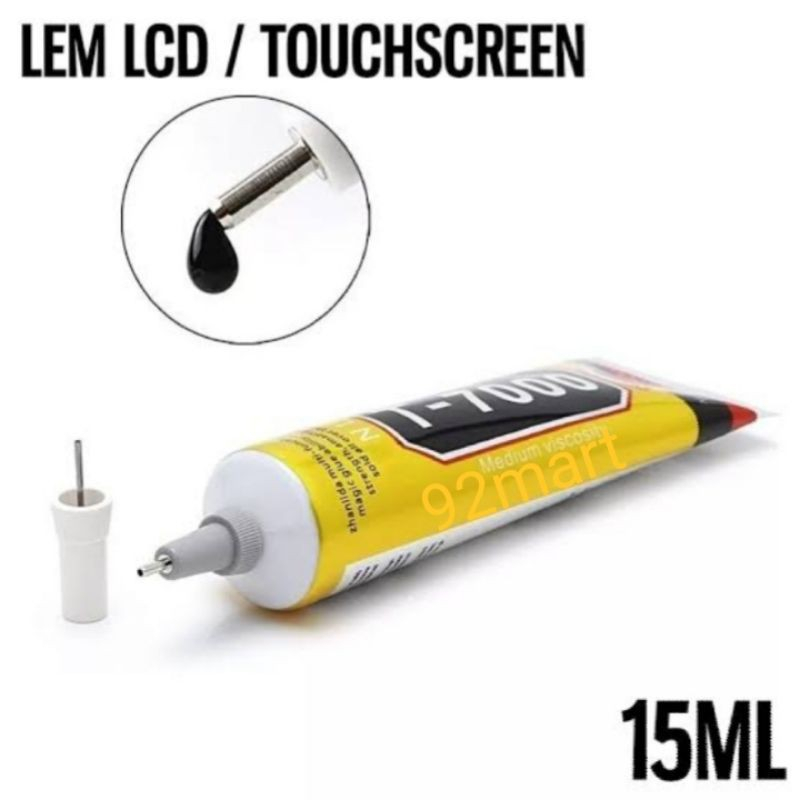 

Lem hp T7000 kecil Hitam 15ml cepat kering lem LCD Touchscreen lem Cassing