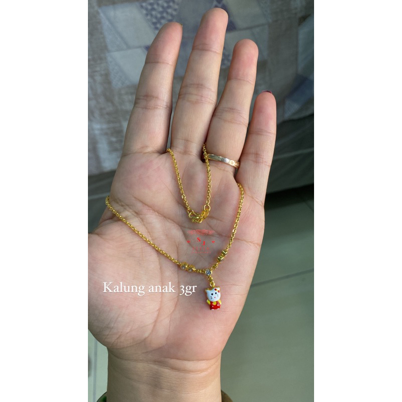 KALUNG ANAK EMAS MUDA 3gram & 5gram
