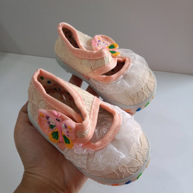 SEPATU ANAK CEWEK BAYI PREWALKER MOTIF CANTIK