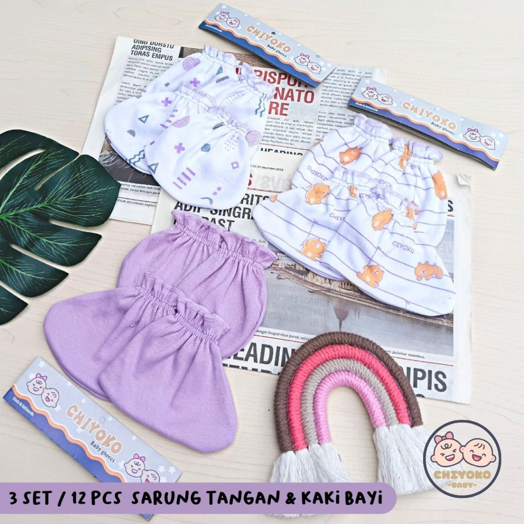 51 Pcs Paket Hemat Terkomplit Baju Bayi Baru Lahir Paket Hemat Brojol Baby Paket Komplit Bayi Baru Lahir Serian LILAC Chiyoko Baby