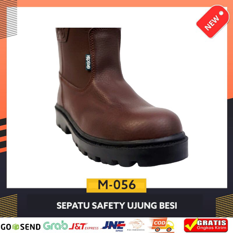 Sepatu Safety Boot Ujung Besi Sepatu Kerja Sepatu Proyek Sepatu Lapangan M-056