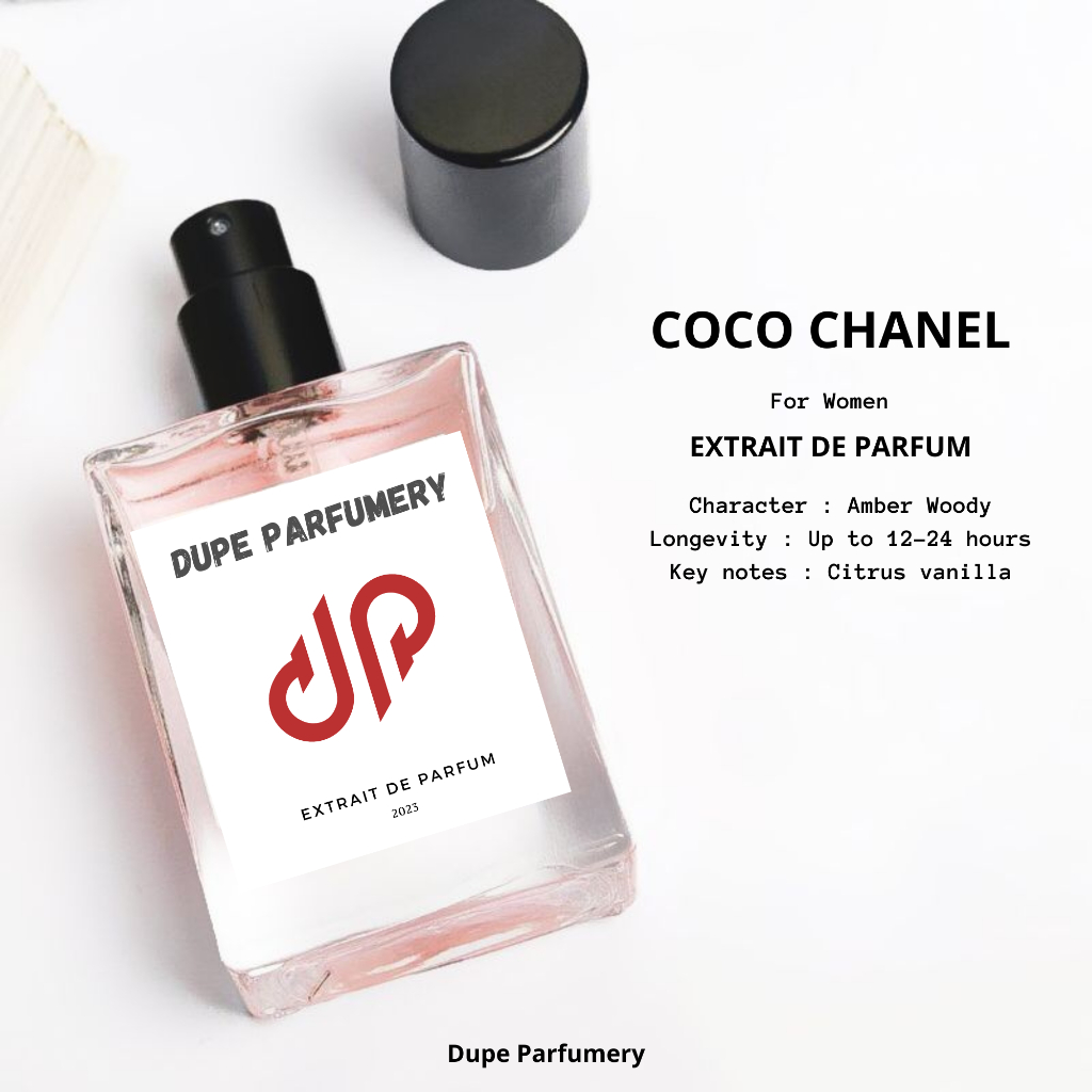 DUPE PARFUMERY COCO CHANEL PARFUM WANITA PREMIUM WANGI TAHAN LAMA Extrait de Parfum