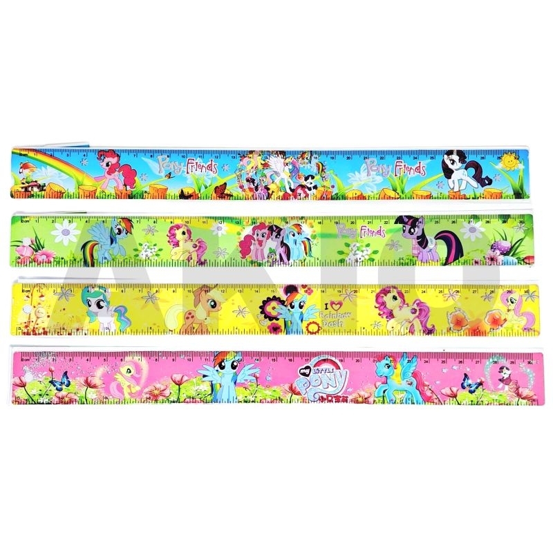 

Penggaris Besi 30cm Karakter MY LITTLE PONY UNICORN KUDA PEGASUS Panjang Tebal Lentur Pak