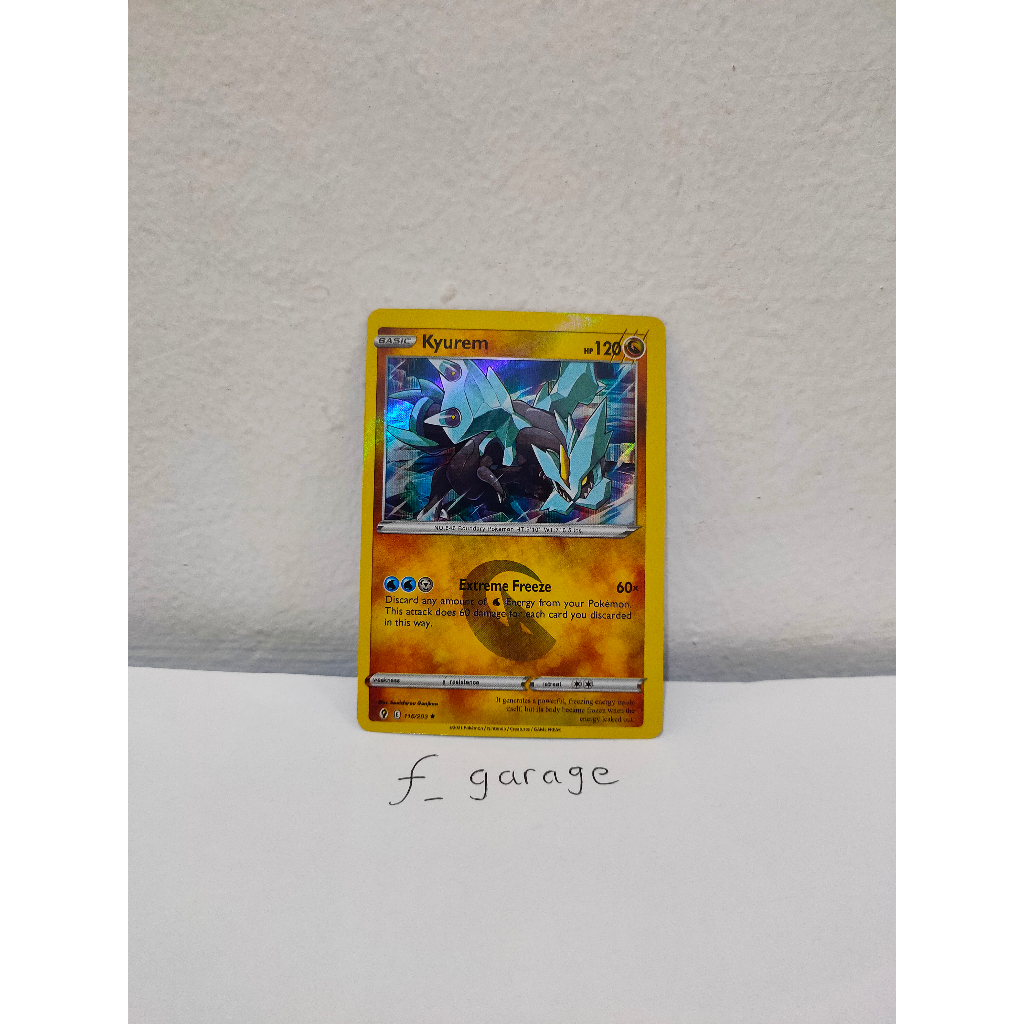 Kyurem Hologram Pokemon Card Kartu TCG English Evolving Skies