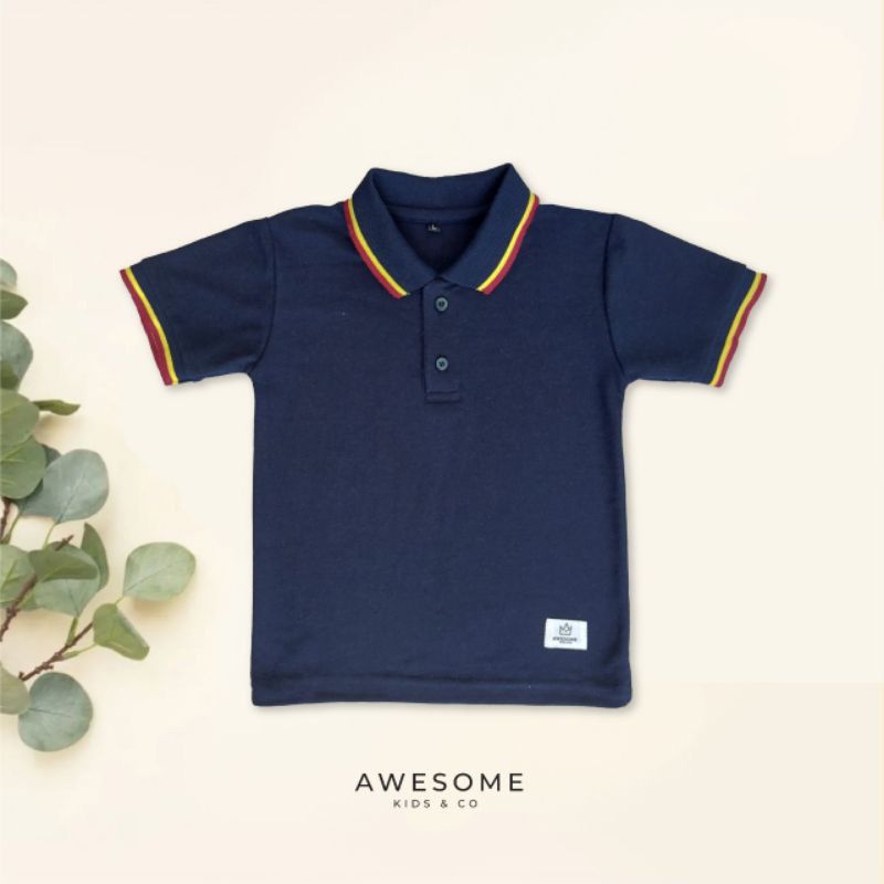 KAOS POLO STRIPE BY AWESOME