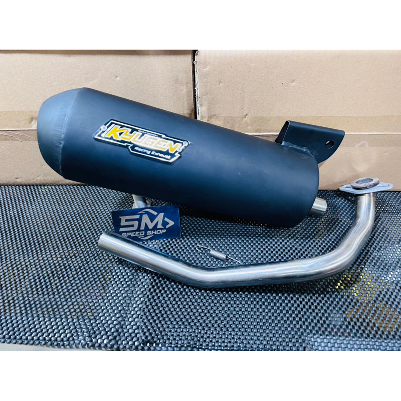 KNALPOT SPEK ROAD RACE MP 7 BY : KYUGEN BEAT GENIO SCOOPY LEHERAN DIAMETER 26 MM RATA EXHAUST MODEL 