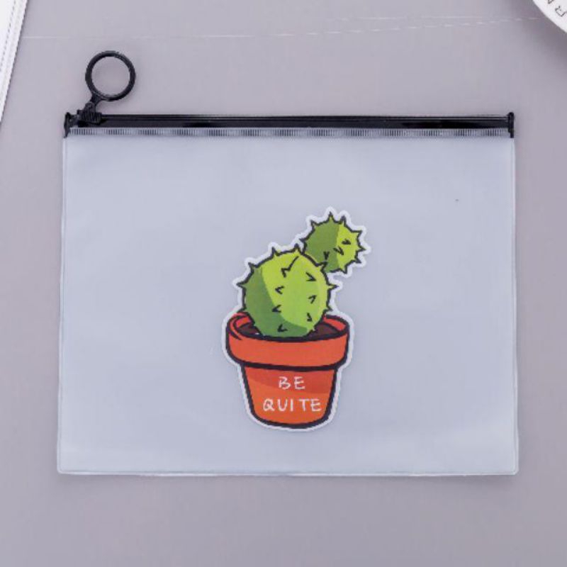 

D-01 / Zipper Bag Storage Kaktus / Tempat Pensil Anak Kaktus (Sedang)