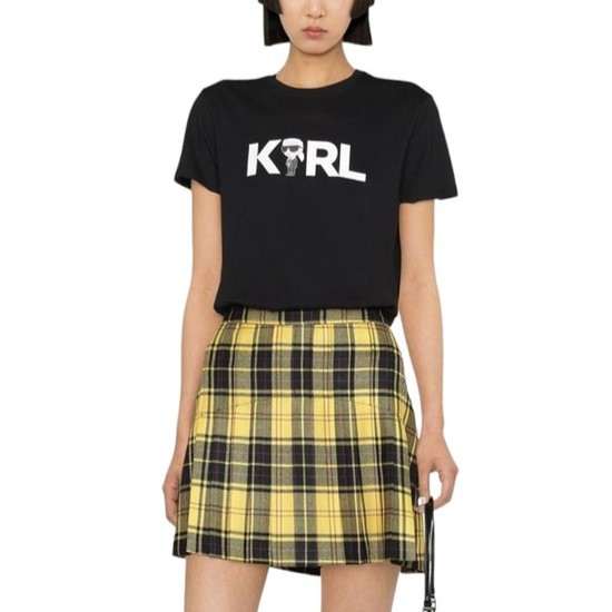 Krl Lagerfeld K/Ikonik 2.0 K Logo T-Shirt Black