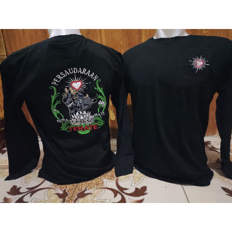 Kaos PSHT Lengan Panjang/ Kaos SH Terate Bordir
