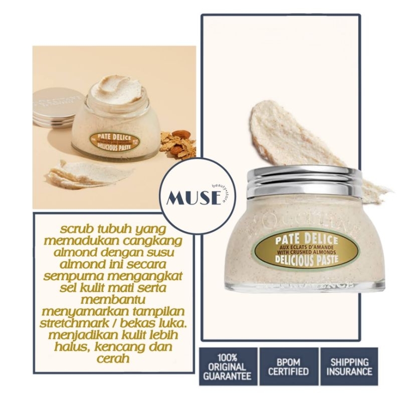 Loccitane Almond Delicious Pastee 200ml / Body Scrub