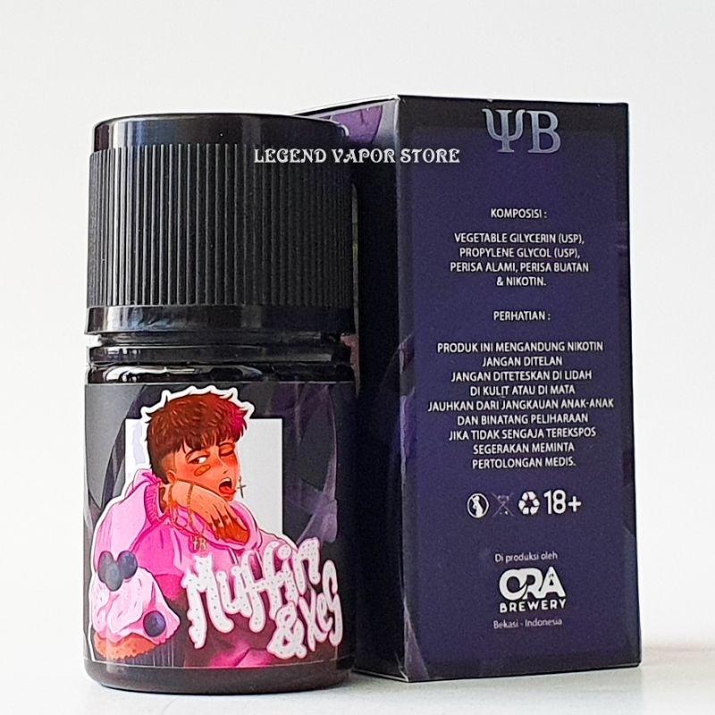 FREEBASE - MUFFIN &amp; XES V2 Blueberry Muffin Cream Cake 60ML AUTHENTIC