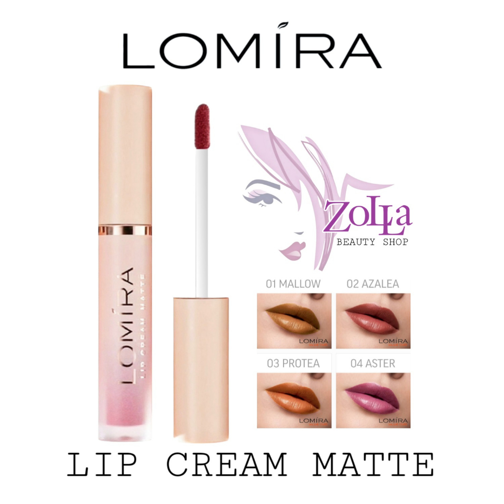 HANASUI MATTEDORABLE LIP CREAM - LOMIRA LIP CREAM MATTE - BPOM - LIP CREAM MURAH