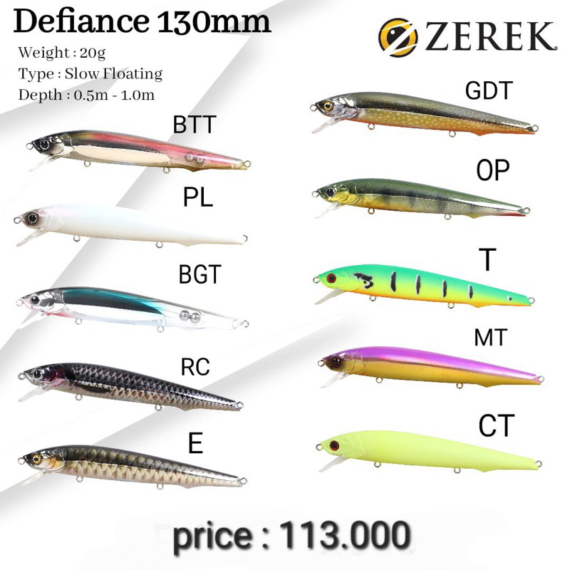 Lure Zerek Defiance 130mm