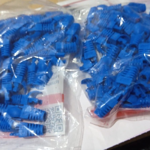 Plugboot Vascolink Plug Boot RJ45 Cat.5e untuk kabel LAN warna RANDOM | Cover Pelindung RJ45 | Karet Konektor