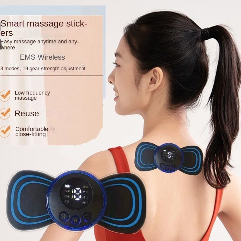 Alat Pijat Elektrik Tempel Terapi Leher Punggung Electric Massager - XY-668 - Black