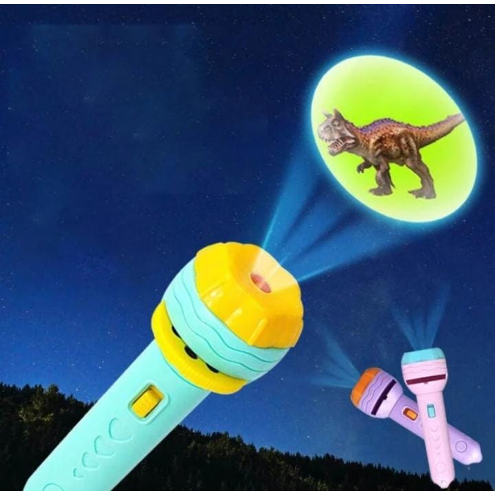 Mainan Senter proyektor Kemasan kantung- Fun Flashlight Mainan Anak