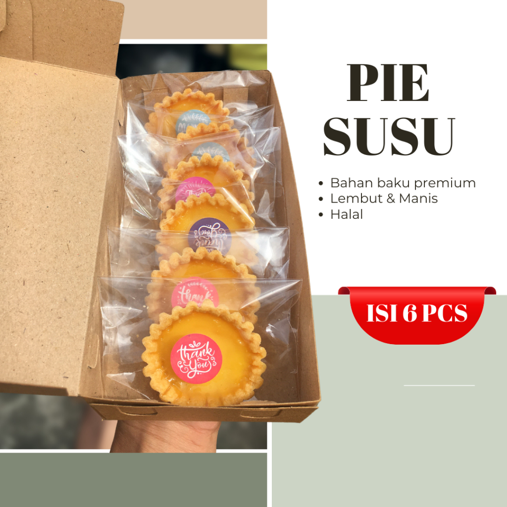 

Kue Pie Susu Tanpa Pengawet Gula isi 6 pcs