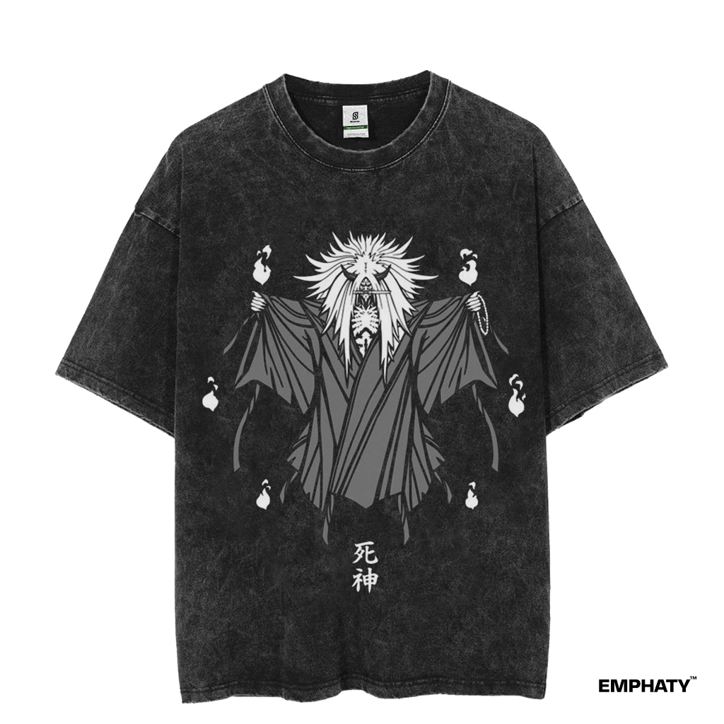 Kaos Shiki Fujin Anime naruto Vintage T shirt Washing Kaos Sandwash