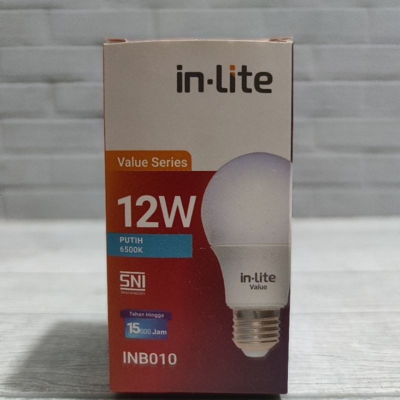 IN LITE VALUE INB010 LAMPU LED 12W 12 WATT BOHLAM IN-LITE INLITE