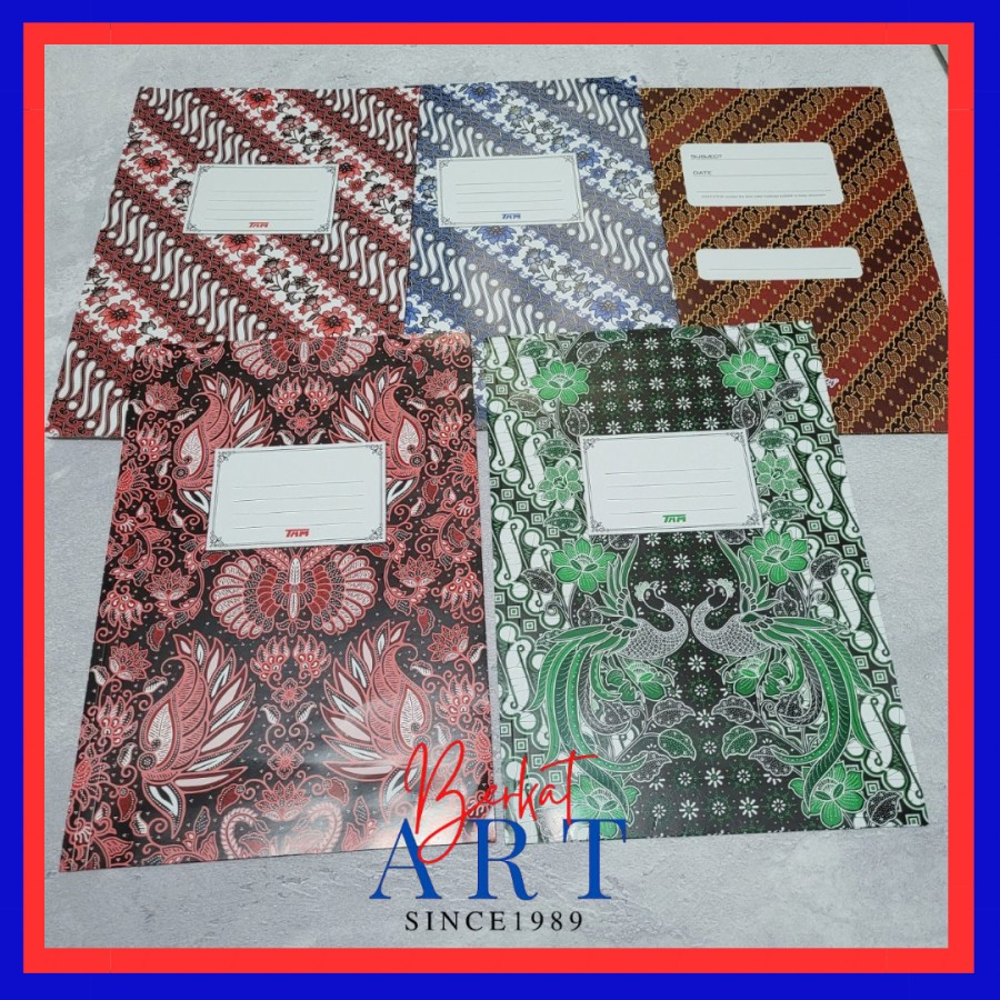 

Stopmap Kertas / Map Karton Motif Batik Folio