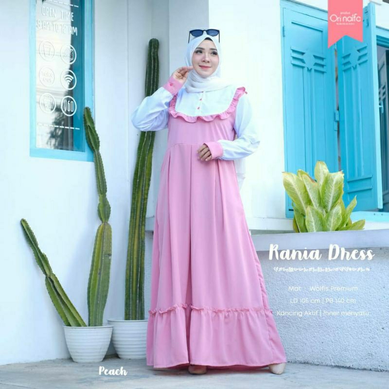 Rania dress by ori naifa gamis maxy fashion muslim wanita