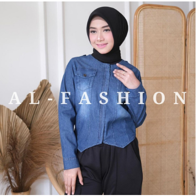 JAKET LEA JEAN WASH - jaket jean - jaket wanita - jaket wanita muslim - jaket