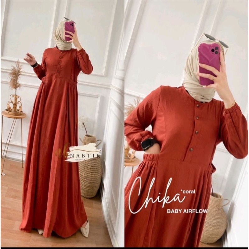 DRESS CHIKA ORI||S M L XL XXL ||CRINGKEL PREMIUM||GAMIS VIRAL