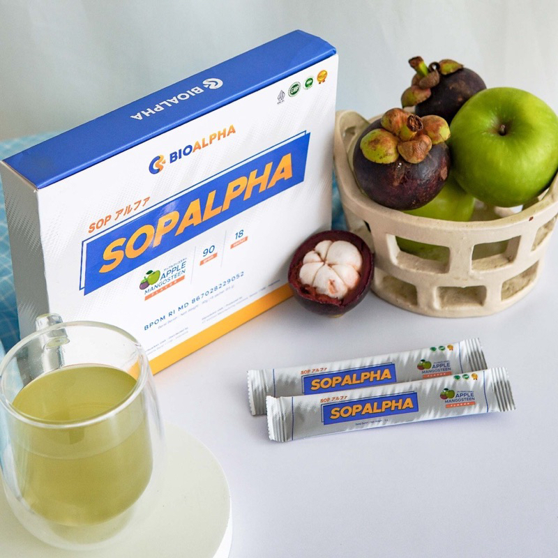 Bioalpha Sopalpha Samarinda 1 box isi 18 Sachet Sopalpha Original Samarinda sopalpha Kaltim
