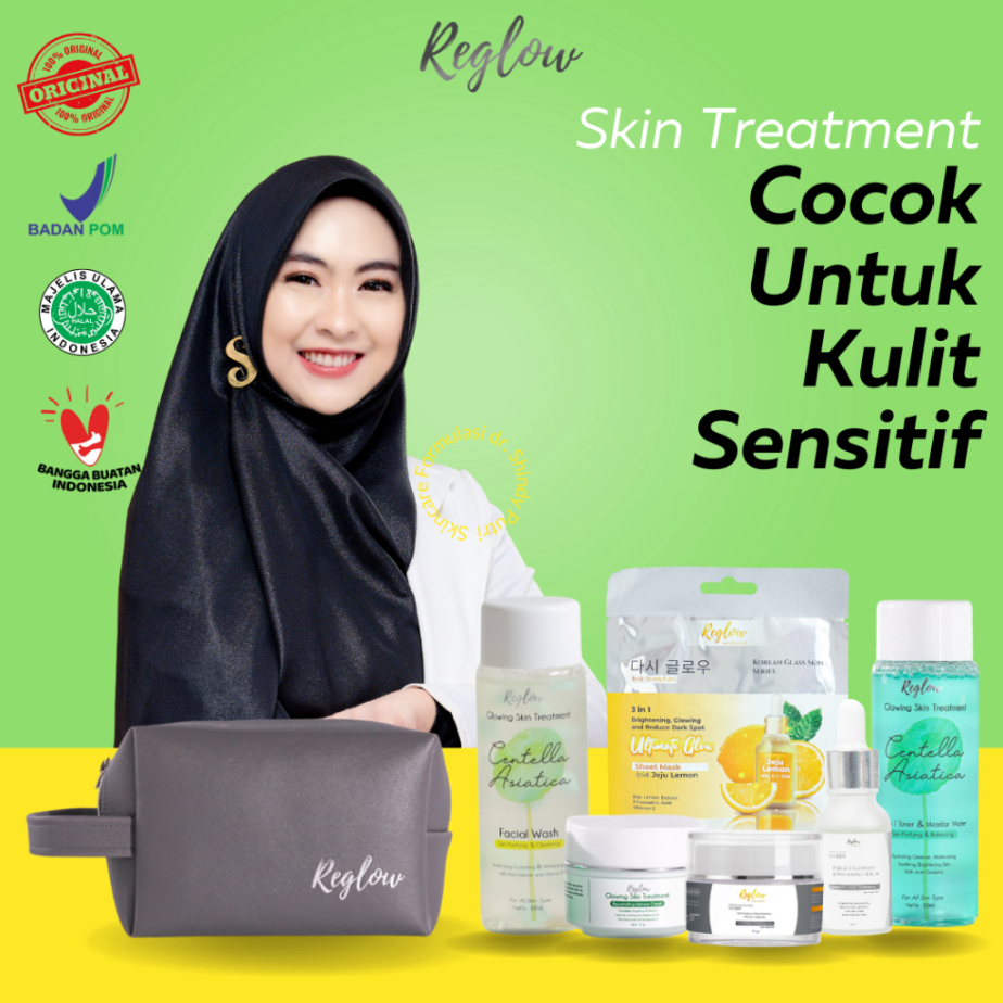 Paket Reglow Doctor Sindy Original Skincare Anti Aging Dan Glowing BPOM Perawatan Kecantikan Serum E