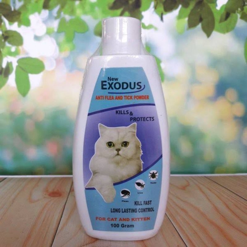 EXODUS Bedak Talk Kucing Anti Kutu Jamur Tungau Caplak