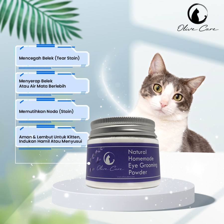 Olive Care Eye Grooming Powder Bedak Mata Kucing Belekan Noda Kuning