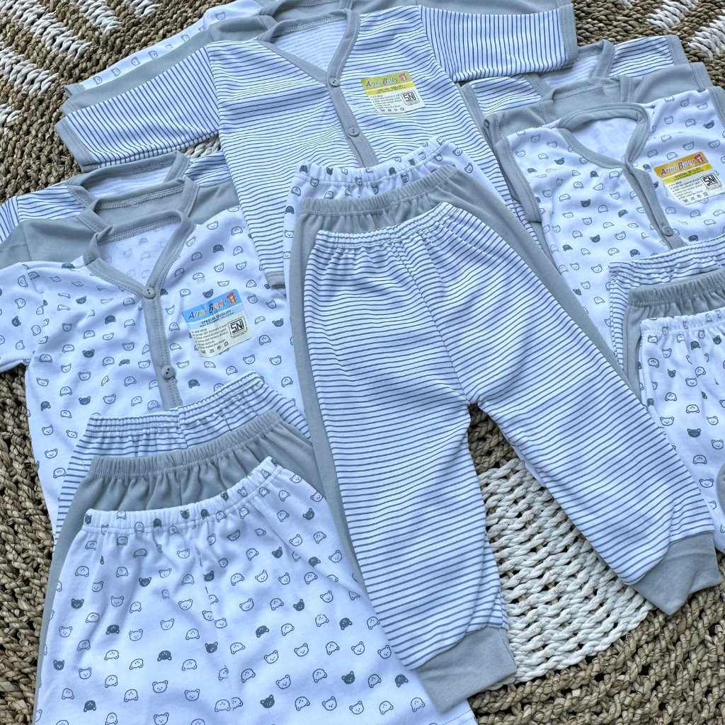 PROMO 7.7 18 Pcs Baju Bayi Celana Bayi Setelan Bayi Baju Bayi Newborn Baju Bayi Baru Lahir Atasan Bayi Baju Bayi Murah Baju Bayi Lucu Baju Bayi Seri