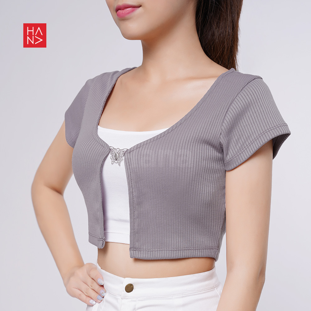 Hana Fashion - Azura Crop Top Korean Style Atasan Wanita - CT287