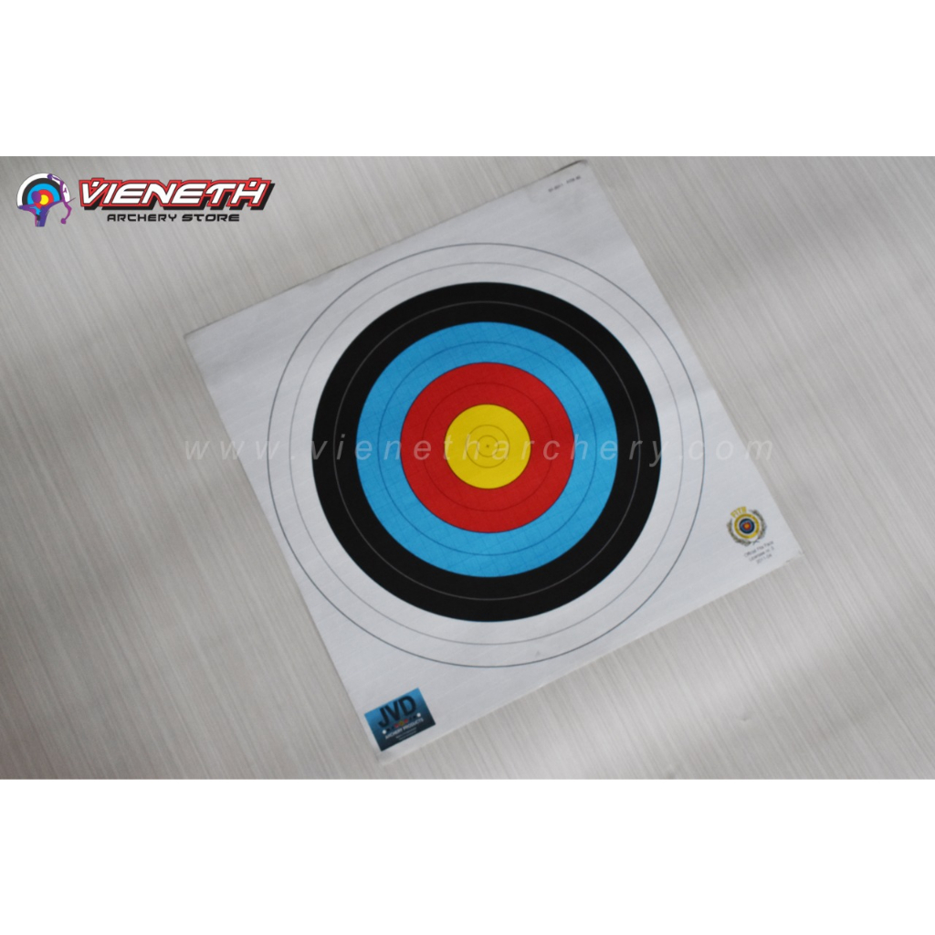 JVD TARGET FACE 80CM 10RING - TARGET FACE - KERTAS TARGET - PANAHAN