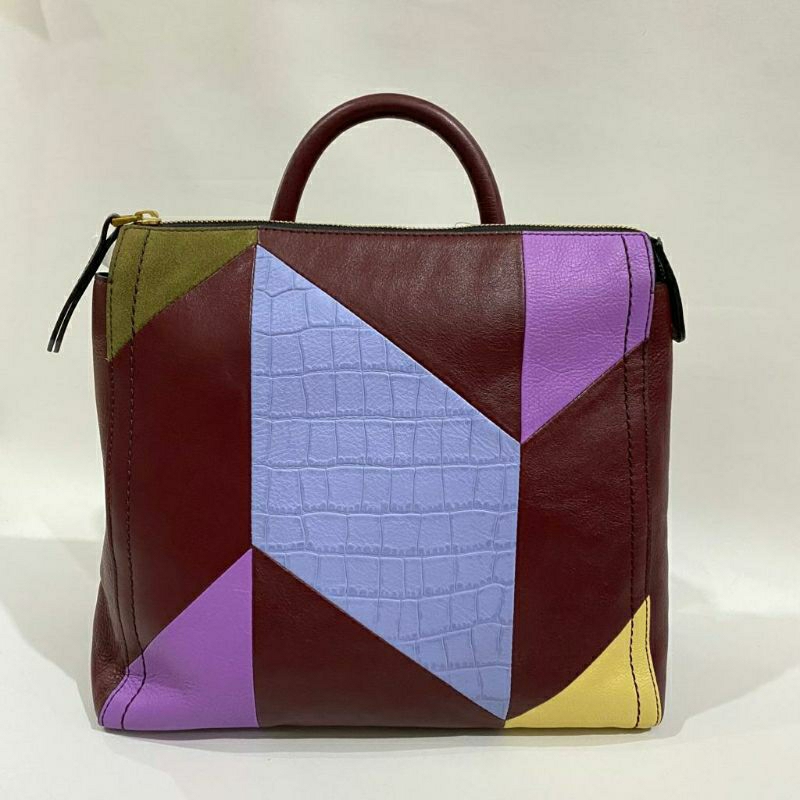 Fossil parker small backpack patchwork