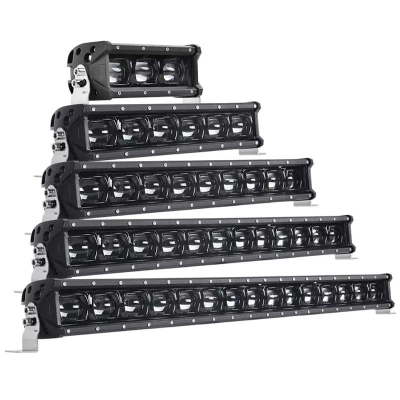 LED BAR BLACK PNAHTOM 9D PUTIH KUNING HIGH LOW BEEM LAMPU SOROT OFF-ROAD