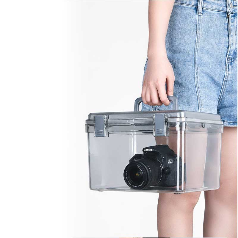 Drybox - Dry Box Medium Hygrometer Tempat Penyimpanan Kamera Lensa DSLR Mirrorless Size Small