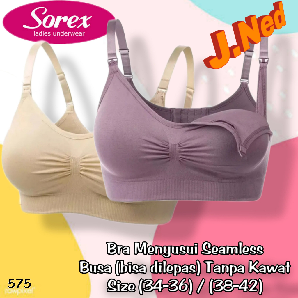 J575 BRA MENYUSUI KANCING DEPAN SOREX 34 - 42