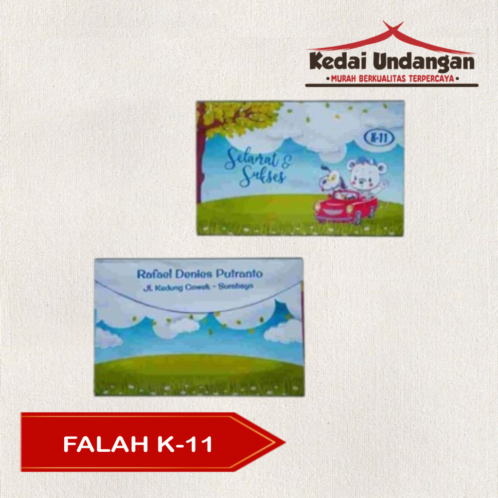 

Amplop Falah Kids-11 Isi 50 Lembar Tanpa Tulisan